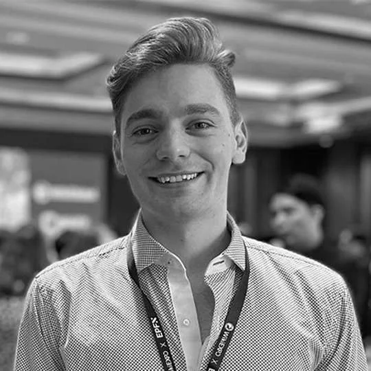 Man in a checkered shirt